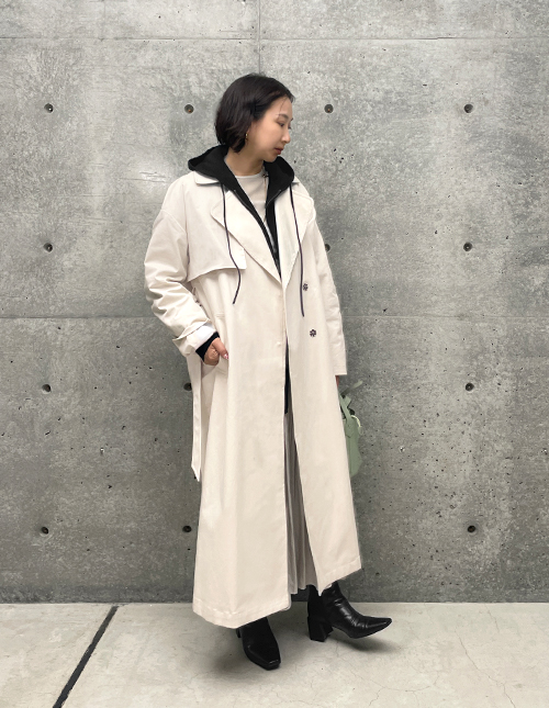 Made in JAPAN】ストレッチコットンロングトレンチコート | おしゃれな 