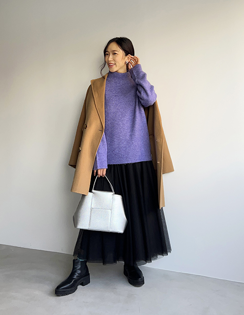LUXE】ミドル丈リバーPコート | おしゃれな大人レディース