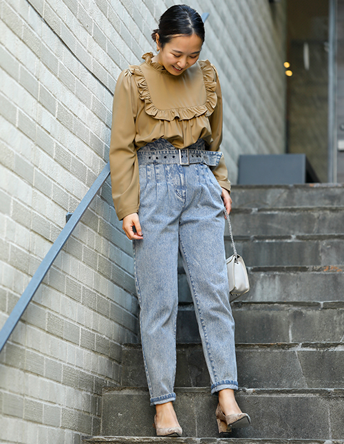 ベルト付きハイウエストデニム【OUTLET】 おしゃれな大人レディースファッション通販STYLE DELI