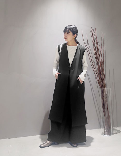【在庫限り】 Kana Oyama×BLK001】ロングジレ／DELI size | おしゃれな大人 トップス