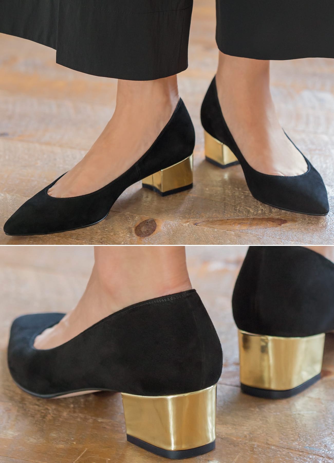 【Made in JAPAN】4cmメタリックヒールパンプス/GDのサムネイル