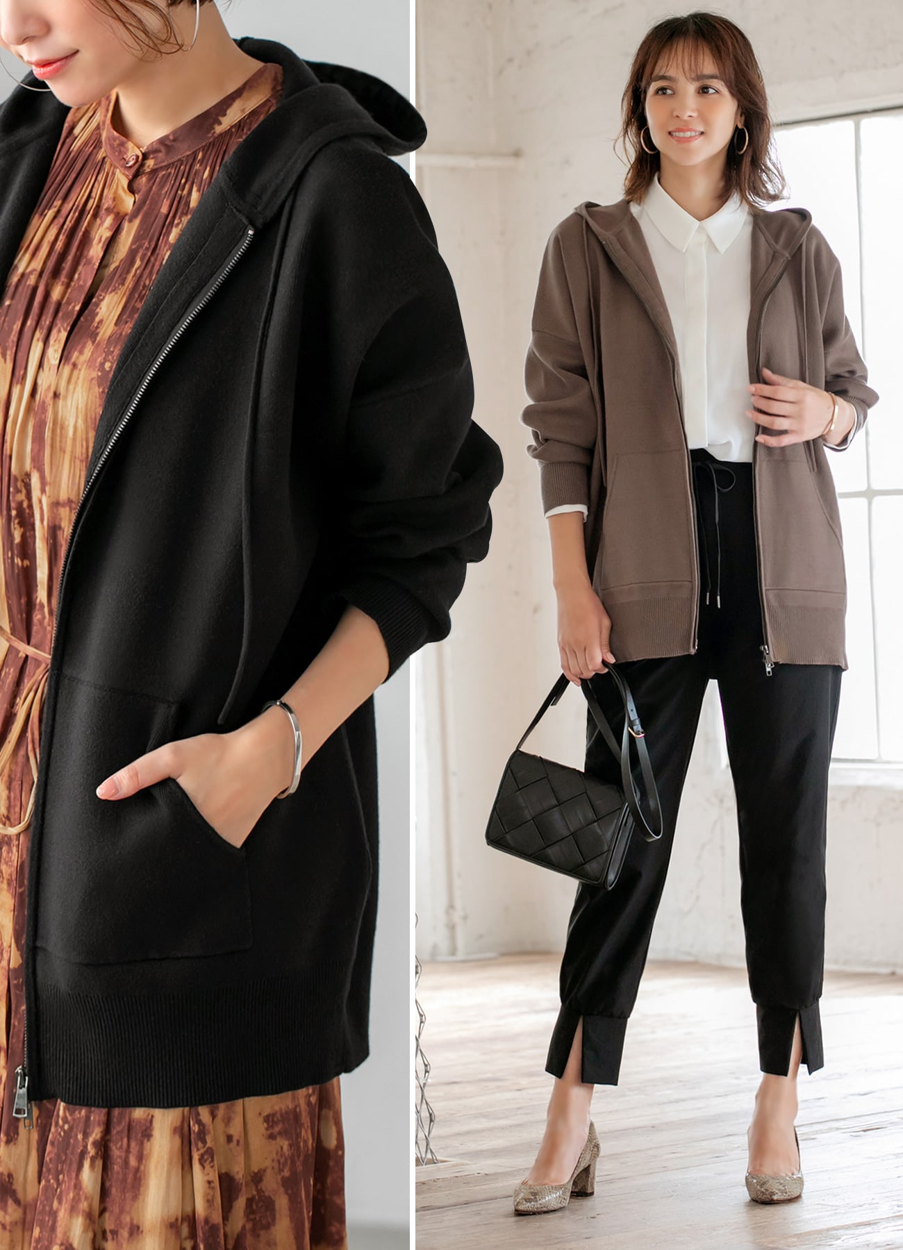 【LUXE】ラグジュアリーBIGニットパーカーのサムネイル