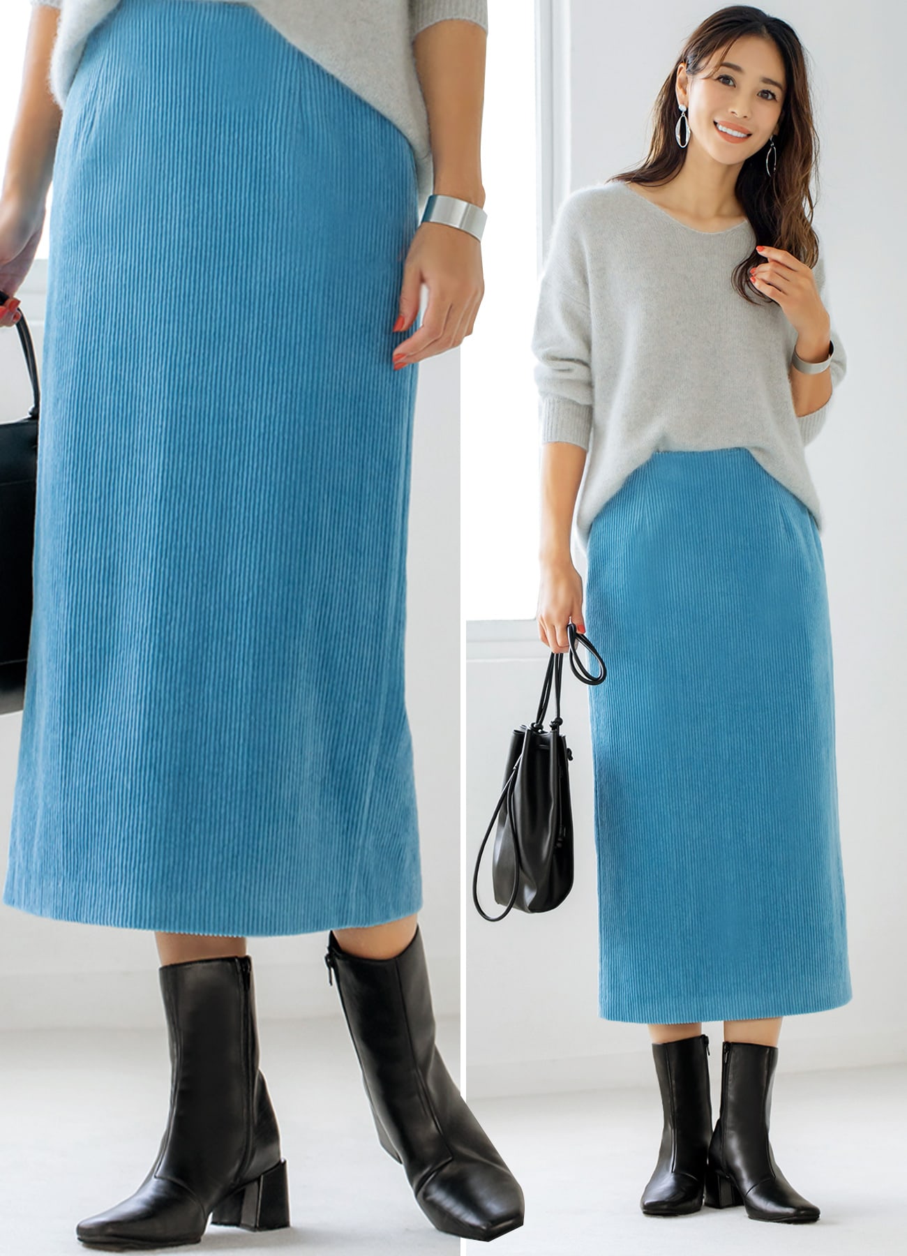【Made in JAPAN】コーデュロイペンシルスカートTQのサムネイル