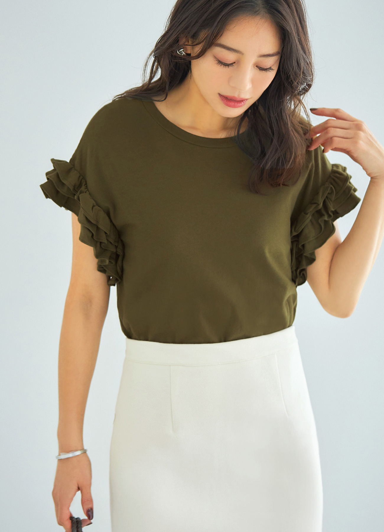 【Made in JAPAN】フリルポイントTシャツのサムネイル
