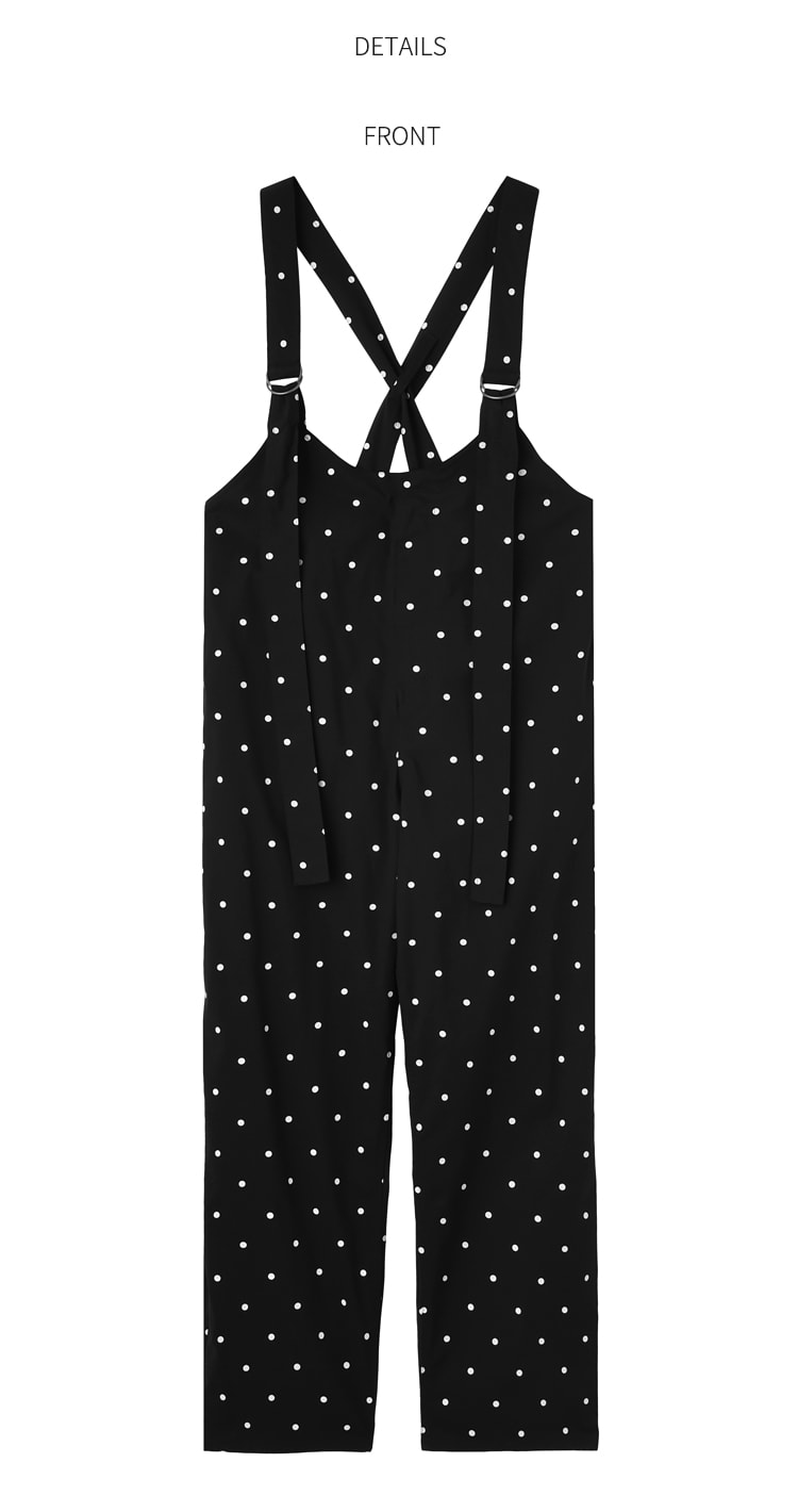LUXE】ドット柄ストレッチコットンサロペット | おしゃれな大人レディースファッション通販STYLE DELI LUXE】ドット柄ストレッチコットンサロペット | おしゃれな大人レディースファッション通販STYLE DELI