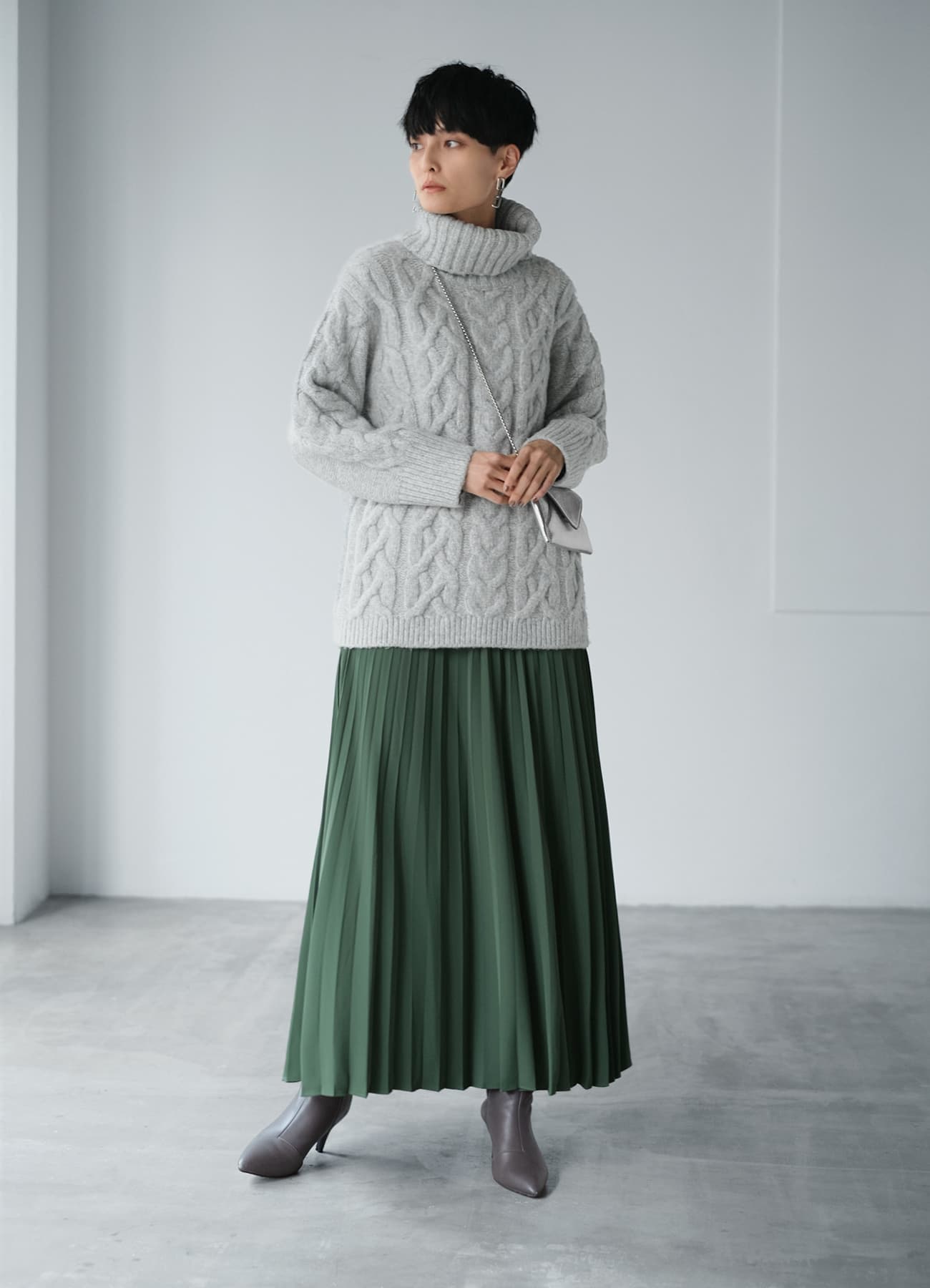 スーパーロングプリーツスカート／90cm丈 おしゃれな大人レディースファッション通販STYLE DELI
