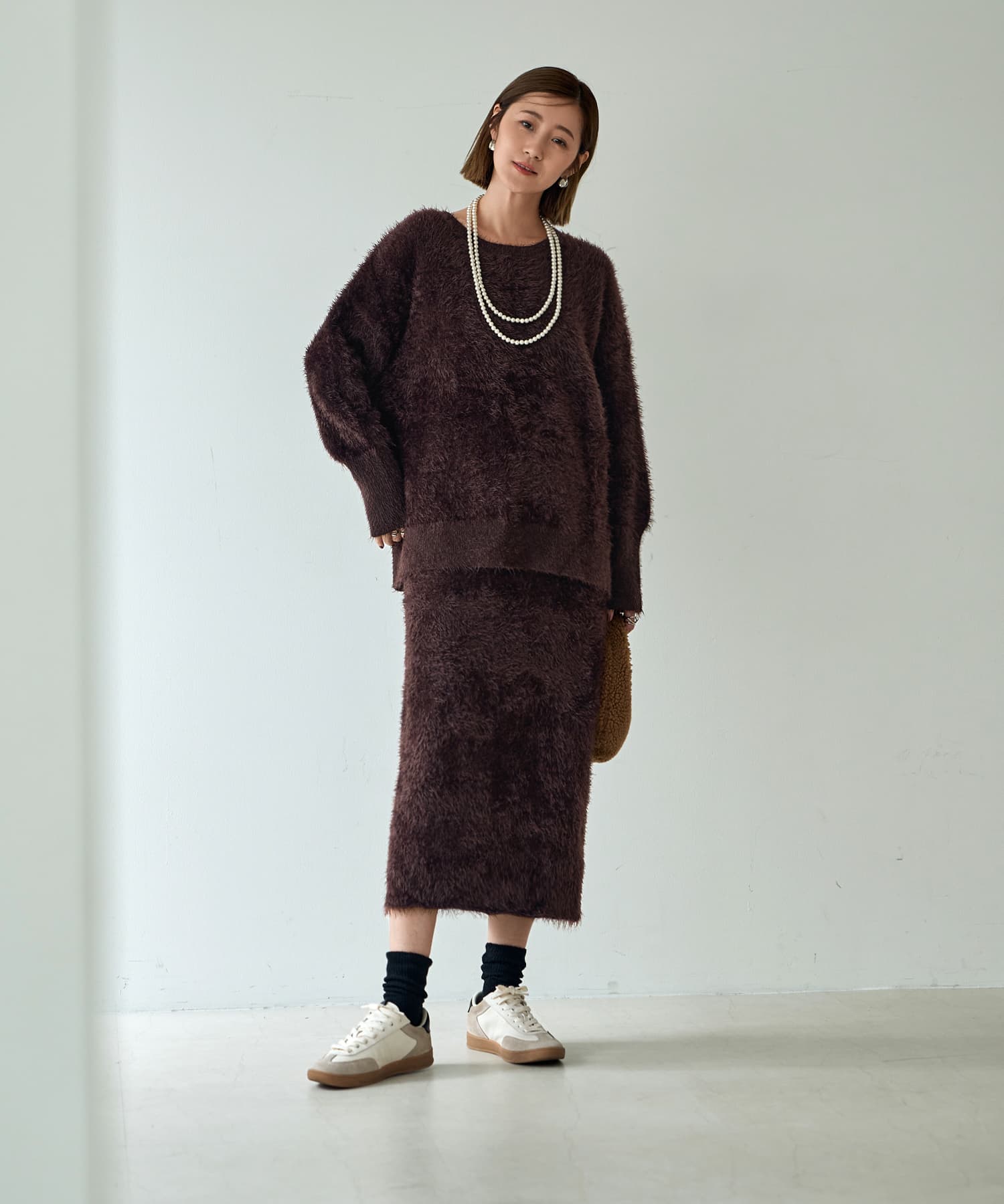 新しいスタイル ふわふわシャギーペンシルスカート | おしゃれな大人レディースファッション通販STYLE DELI スカート