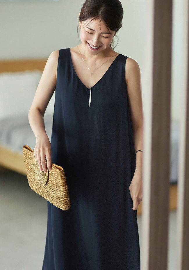 【ERIKA MORI×STYLE DELI】パッド付きラウンジワンピース