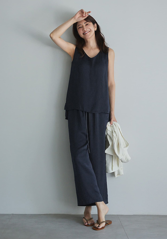 【ERIKA MORI×STYLE DELI】パッド付きノースリーブトップス