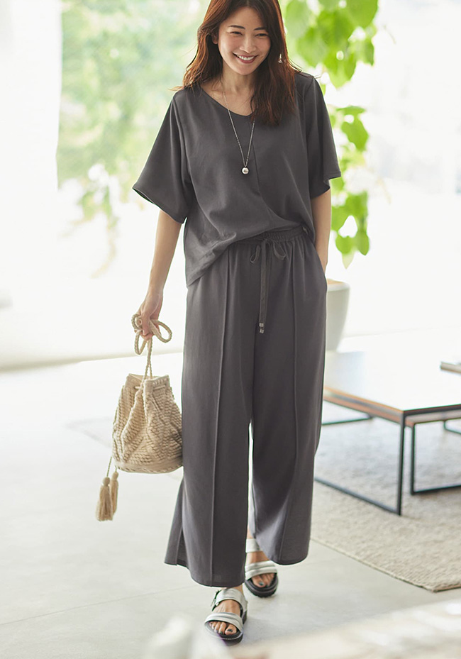 【ERIKA MORI×STYLE DELI】ラウンジカットソーセットアップ